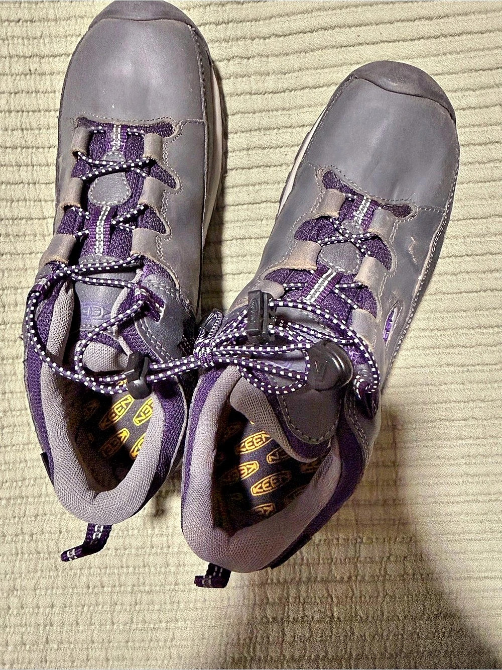 KEEN Targhee Waterproof Hiking Shoes Gray & Purple